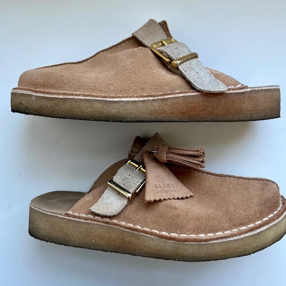 Clarks Trek Mule Two Tone Tan | Size 7.5 - Picture 8 of 9